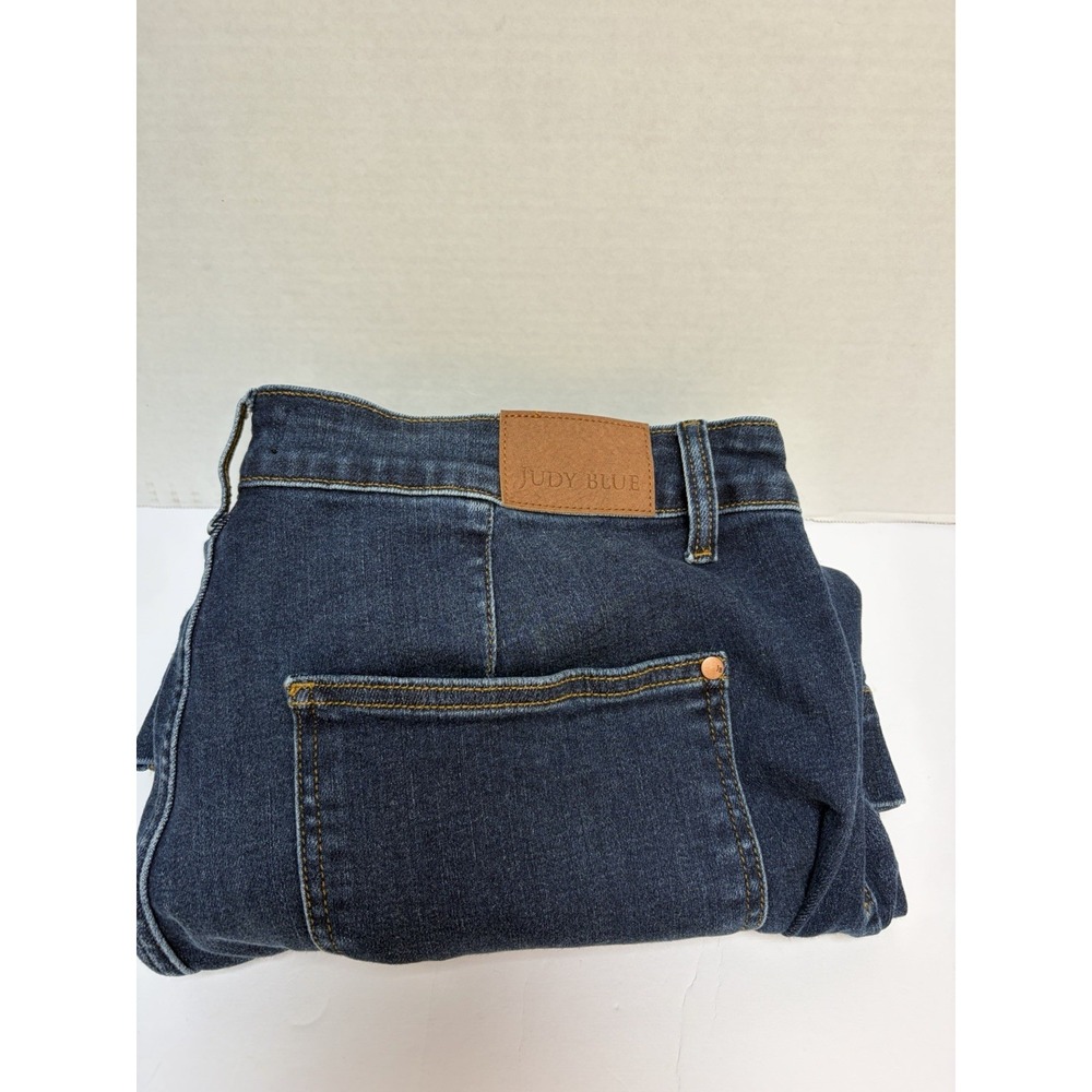 Judy Blue Hi-Rise Flare Jeans Dark Wash Size 20W Short JB82677 Non Distressed